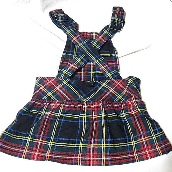 Girls Plaid Jumper Dress – Size 4T – Harajuku Mini Tartan with Pleats - Picture 4 of 5
